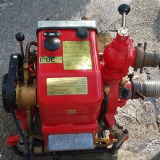 鹿児島発 トーハツ B-3 級 セル始動 消防ポンプV50DS バッテリー新品