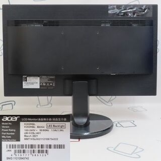 ♪acer 液晶モニタ K202HQL 19.5inch 2021年 未使用に近い