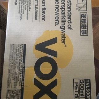 VOX 強炭酸水 500ml×24本　レモンフレーバー