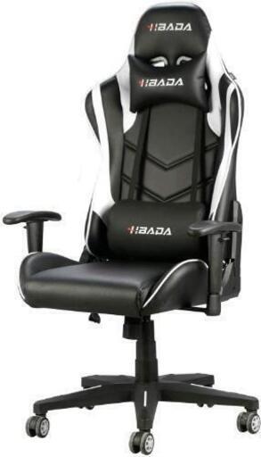 Hbada(ハバダ) ゲーミングチェア オフィスチェア オフィス 椅子 耐荷重150kg 静音キャスター リクライニング ハイチェア 昇降アームレスト 腰痛対策 HDJY001 英雄伝説