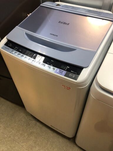 ☆中古 激安！！ HITACHI　洗濯機　8Kｇ　BW-V80A　2016年製　家電　DD009　￥19,800！！