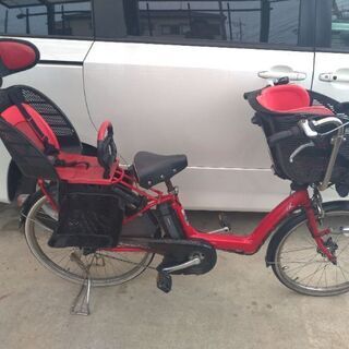 電動アシスト自転車 ブリジストン アンジェリーノ 3段ギア LEDライト 赤