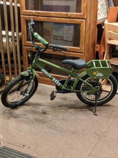 【売約済み】DUALLY デューリー　子供　自転車　マウンテンバイク　クロスバイク　キッズ　チャリ　16インチ　スペシャルエディション　special  edition　限定カラー　入手困難　カッコいい　格好良い　カモフラ　カモフラージュ　カラー　迷彩　ミリタリー　人気者　検　ジープ　ハマー