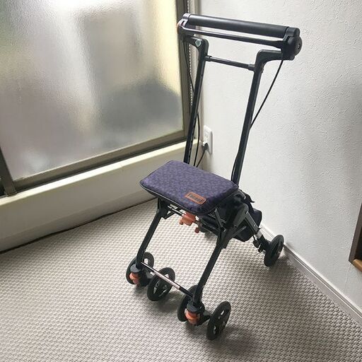 取説付 美品 現行品 都内/世田谷区手渡可 幸和製作所 TacaoF シルバーカー CPS03 テイコブナノン カート 歩行器 軽量 折畳式 リハビリ