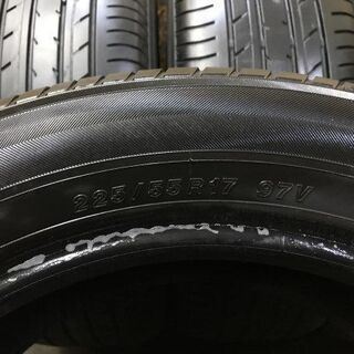 YOKOHAMA BluEarth E70 225/55R17 17インチ 夏タイヤ 4本 アルファード エクストレイル スカイライン セルシオ等　(VTM412) クレジットカード QR決済可能