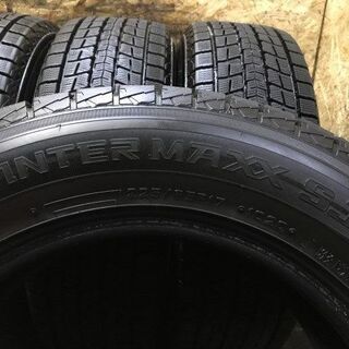 DUNLOP WINTER MAXX SJ8 225/65R17 17インチ スタッドレス 4本 2017年製 バリ溝 ハリアー CR-V CX-5 RAV4等　(TD452) クレジットカード QR決済可能