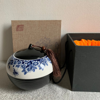 中国の茶筒/茶壷  陶器　保存容器