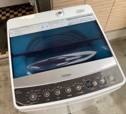 RKGSE-532】特価！ハイアール/Haier/5.5kg/全自動洗濯機/JW-C55A/中古  