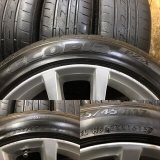 BS ECOPIA PZ-X 224/45R17】夏タイヤ【レクサス IS250 後期 純正 