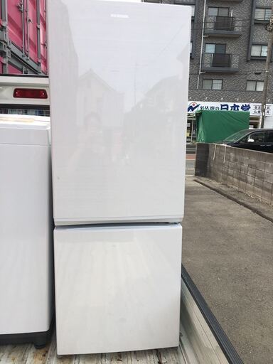 冷凍 冷蔵庫 高年式 2019年 自動霜取り 断熱トップ 2ドア 156L AF156-WE アイリスオーヤマ