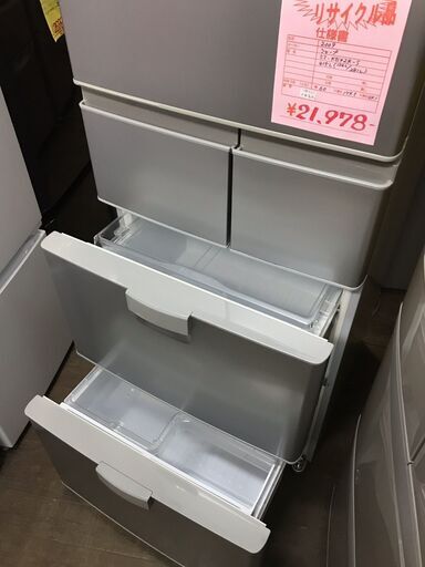 SHARP シャープ 右開き 5ドア冷凍冷蔵庫 415L SJ-KE42R 自動製氷