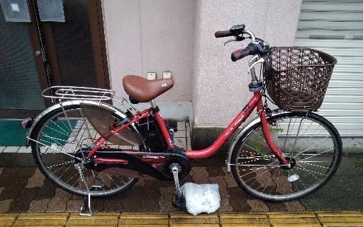 Panasonic ViVi DX 26吋電動アシスト自転車 8.9Ahバッテリー+充電器/レッド