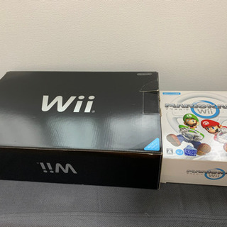 【ネット決済】任天堂Wii本体&ソフト2本&ハンドル&バランスボード