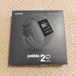 【ネット決済・配送可】スマートウォッチ　pebble2 HR 充...