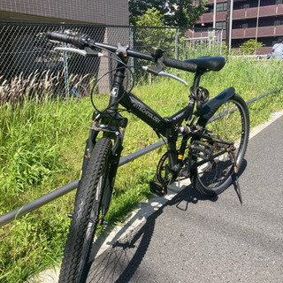 【ネット決済・配送可】26インチマウンテンバイク自転車(折りたた...