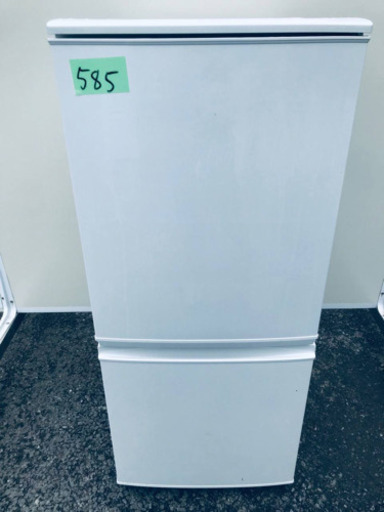 585番シャープ✨ノンフロン冷凍冷蔵庫✨SJ-D14B-W‼️