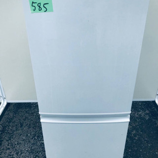 585番シャープ✨ノンフロン冷凍冷蔵庫✨SJ-D14B-W‼️