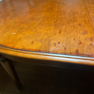 お値下げ致しました アンティーク カリモク ダイニングテーブル 伸縮式