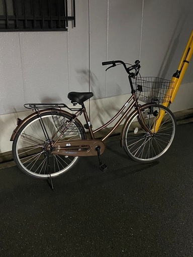 26インチ　ママチャリ　ブラウン　美品