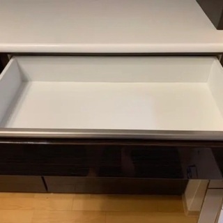 使用期間1年未満 ニトリ 食器棚 キッチンボード(ポスティア120 BK）