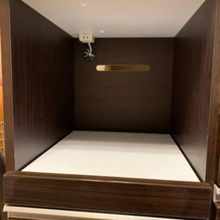 使用期間1年未満 ニトリ 食器棚 キッチンボード(ポスティア120 BK）