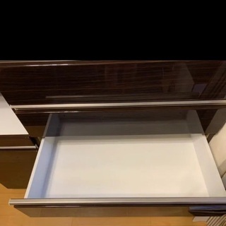 使用期間1年未満 ニトリ 食器棚 キッチンボード(ポスティア120 BK）