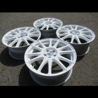 中古ホイール☆共豊 PREDICT 17インチ パールホワイト 7J+50 100 5H 
