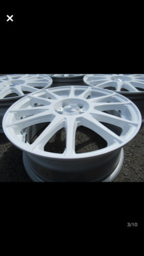 中古ホイール☆共豊 PREDICT 17インチ パールホワイト 7J+50 100 5H 