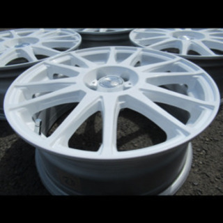 中古ホイール☆共豊 PREDICT 17インチ パールホワイト 7J+50 100 5H 