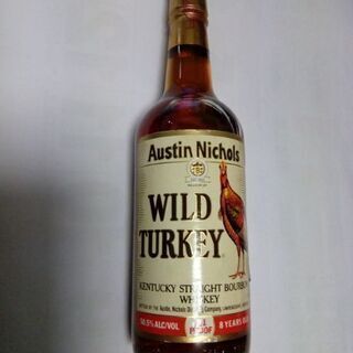 【ウイスキー】【ワイルドターキー】ウイスキー　お酒　8年　WILD　TURKEY　101PROOF　旧ラベル　レア　希少