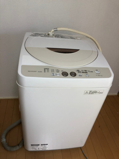 シャップ　4.5kg 洗濯機