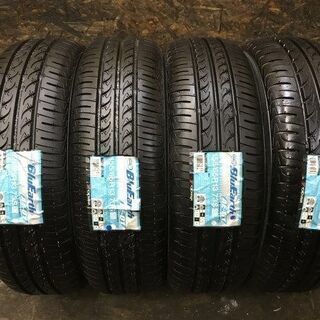 新品 YOKOHAMA BluEarth AE-01 155/65R13 13インチ 夏タイヤ 4本 フレアワゴン パレット ライフ ネイキッド等　(VTK341) クレジットカード QR決済可能