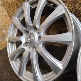 4本 ジョーカー 5穴 PCD114.3 新品 国産 2018年製 スタッドレス ブリヂストン ブリザックVRX 195/65R15インチ ノア ヴォクシーなどに！ 送料無料 中古 アルミ ホイール 4本セット ウェッズ JOKER