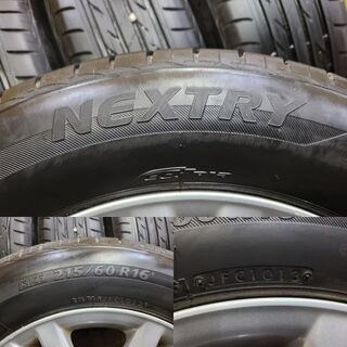 BS NEXTRY 215/60R16】夏タイヤ【トヨタ マークX 純正ホイール 16 