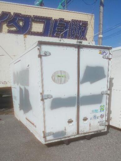 【香取市山之辺】【2スペース】【横スライド扉付き】【3t車でも配送可】中古コンテナ  長さ約365cm×幅180cm×高さ215cmくらい 配送可 No.N-6