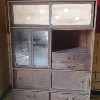 希少 レトロ桐茶箪笥