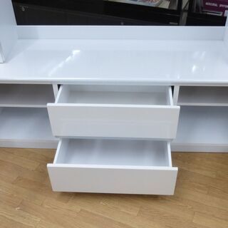 テレビ台 白エナメル 幅155×奥行45×高さ150.5cm プリモ WH156 テレビ 
