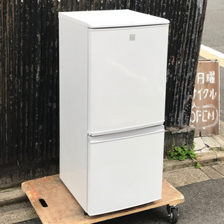 SHARP シャープ 2ドア冷蔵庫 SJ-14E3-KW SHARP シャープ 2ドア冷蔵庫 SJ-14E3-KW