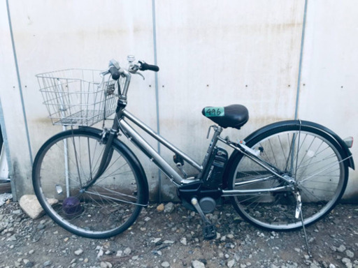 ①496番 電動自転車✨ ヤマハ PAS CITY‼️
