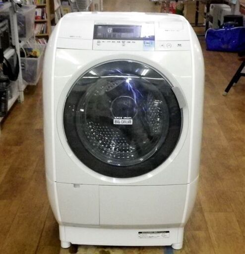 HITACHI 日立 ドラム式洗濯乾燥機 BD-V3600L 左開き 9kg 2014年製 ①
