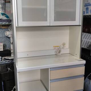 収納家具 株式会社パウモナ 食器棚 白 モダン調 イージークローザー 