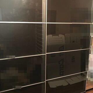 IKEA イケヤ ワードローブ PAX ガラス引き戸