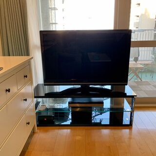 テレビ台(幅120cm・ガラス2段)