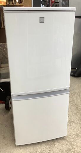 SHARP/シャープ 2ドア冷蔵庫 137L SJ-14E7-KW 2020年製 ホワイト【ユーズドユーズ名古屋天白店】 J758