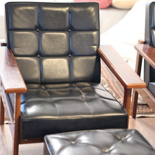 カリモク  kチェア　ソファダイニング　ブラック　オールドカリモク 