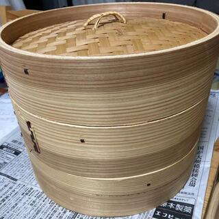 中華せいろ　蓋付き蒸し器　竹製