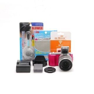 ◇極美品＆スマホ転送◇ソニー NEX-3 レンズキット ピンク