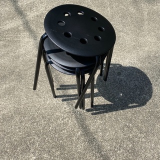 IKEA 丸椅子4個セット