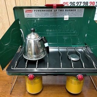 新品未使用】 Coleman 2バーナー スタンド付 直接お渡し可 おまけ付き 