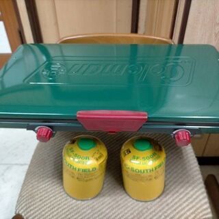 新品未使用】 Coleman 2バーナー スタンド付 直接お渡し可 おまけ付き 